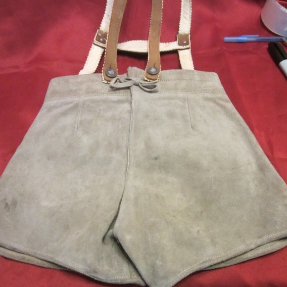 VTG 50'S GERMAN KIDS BAVARIAN LEDERHOSEN, TRADITIONAL WEAR - Picture 5 of 9